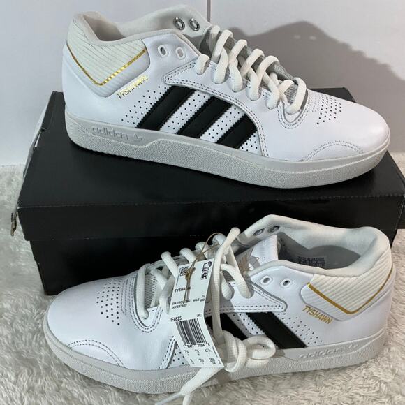 Adidas Tyshawn Jones New in Box Mens 8 White Black Skate Shoes